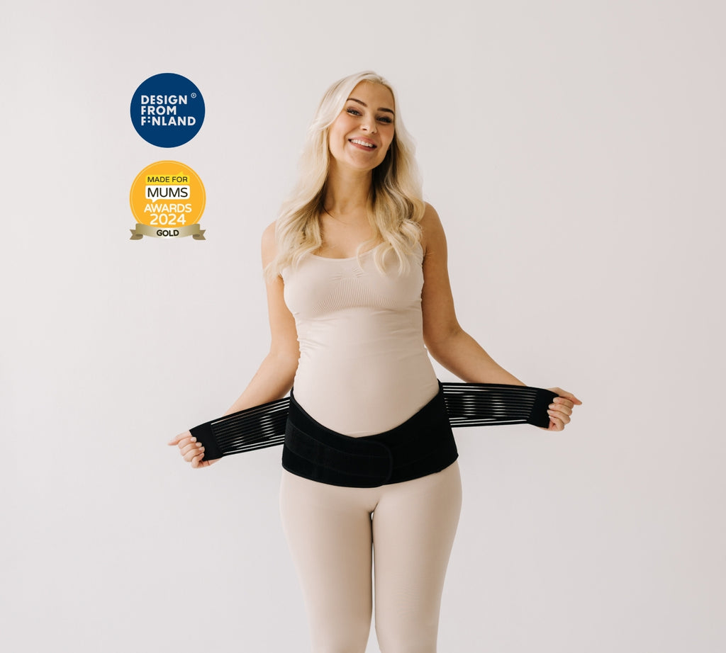 Pregnancy Support Belt - 4 In 1 Maternity & Postpartum Belly Band For Back, Pelvic, Hip Pain Relief (Sizes M-XXL)