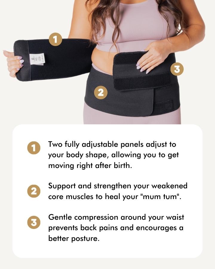 Post Pregnancy Support & Recovery Belt for Compression Support - XL